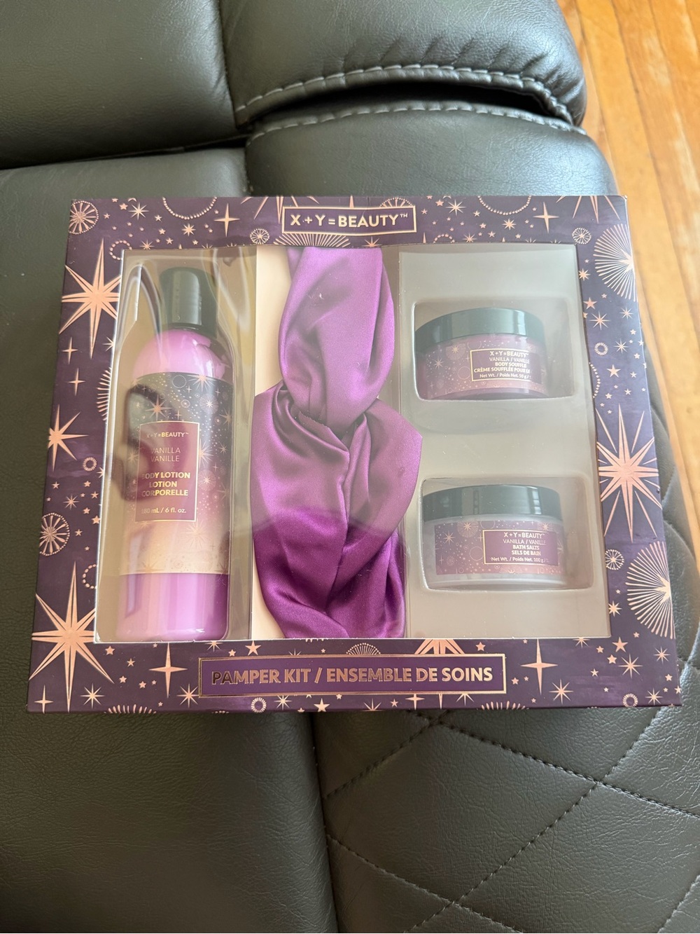 X•Y•BEAUTY Purple Pamper Kit - Body Lotion & Spa Set